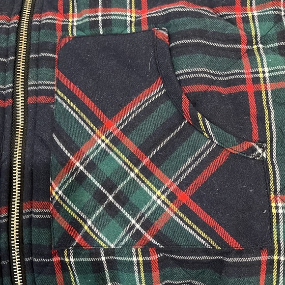 Mud Pie Brodie Navy Tartan Quilted Vest/NWT/Size S - Picture 8 of 9